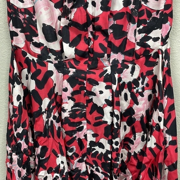 Marni Stampe Bright Pink Silk Dress in Raspberry Watercolor Floral Sz 38 - Picture 14 of 15